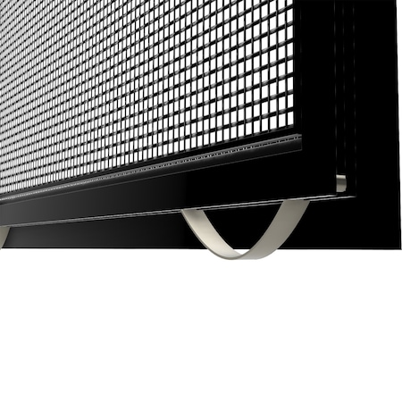 Ritescreen 17 in W x 31 in H Casement Window Screen, CA5, Charcoal Fiberglass Mesh, Black CA5-L48-MSFG-L00-H31-W17